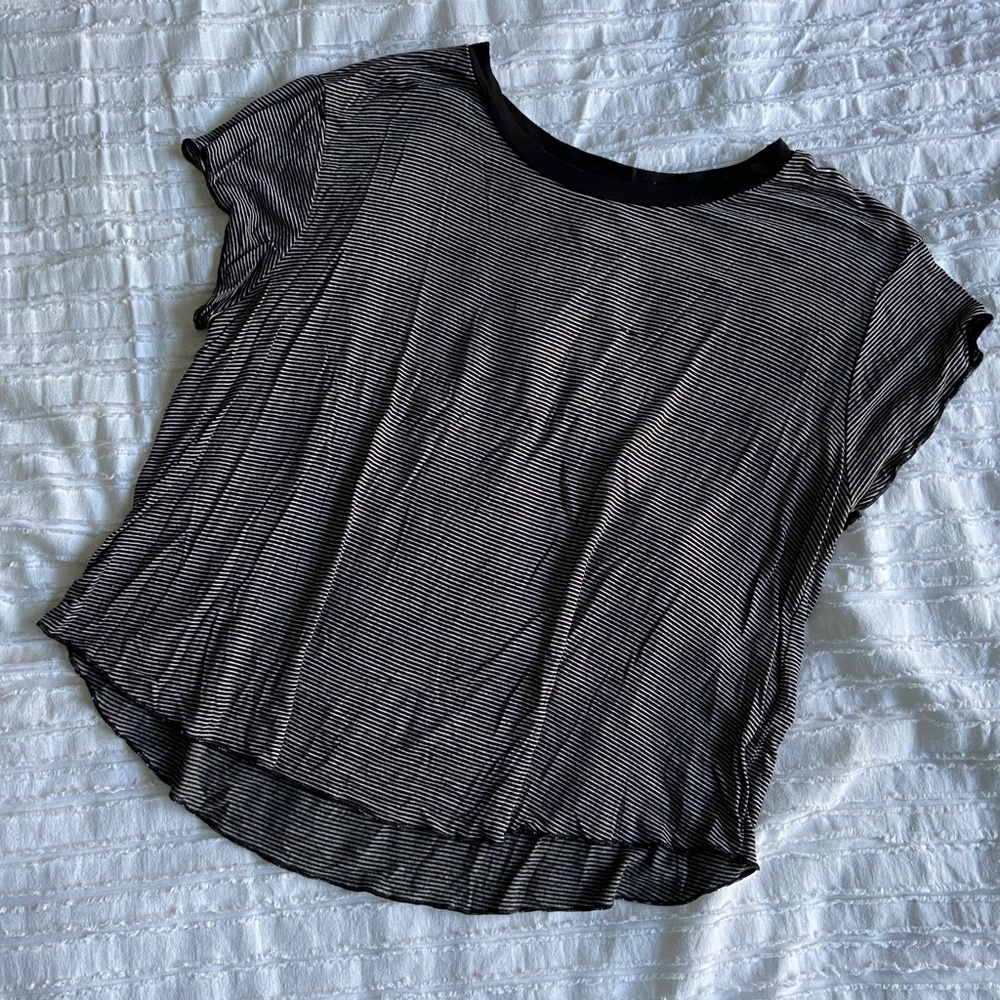 American Eagle Striped Soft Boxy Tee